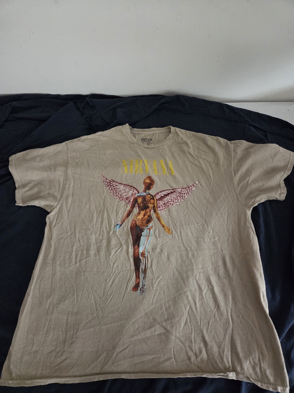 Nirvana Beige Graphic Shirt